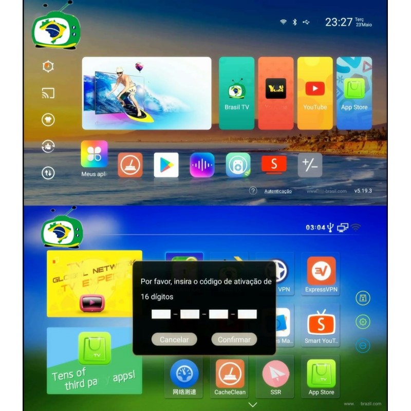 Brazil IP-TV Renew Activate Code One Year Brasil IP-TV App for H3/5/6/7/8/9, H.A.1/2/3 Box
