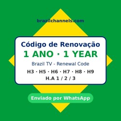 Código de Renovação Brazil TV 1 Ano | Brazil Channels
