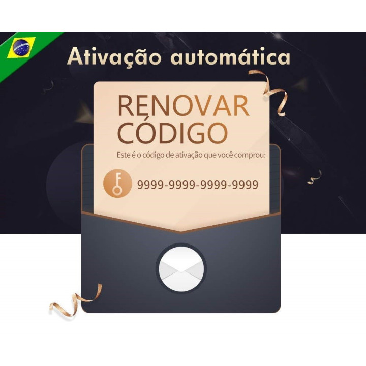Canais Do Brazil IPTV Box Activation Renew Code A1 / A2 / HTV / IPTV 5 / IPTV6 / IPTVKING 16 digits CODE