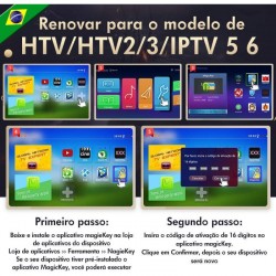 A1 IPTV5+Plus Portuguese TV BOX Subscription Service Valid for 13 months Brazil iptv renewal 16-Digit yearly RENEW CODE for HTV 2 3 5 A2 IPTV 5 6